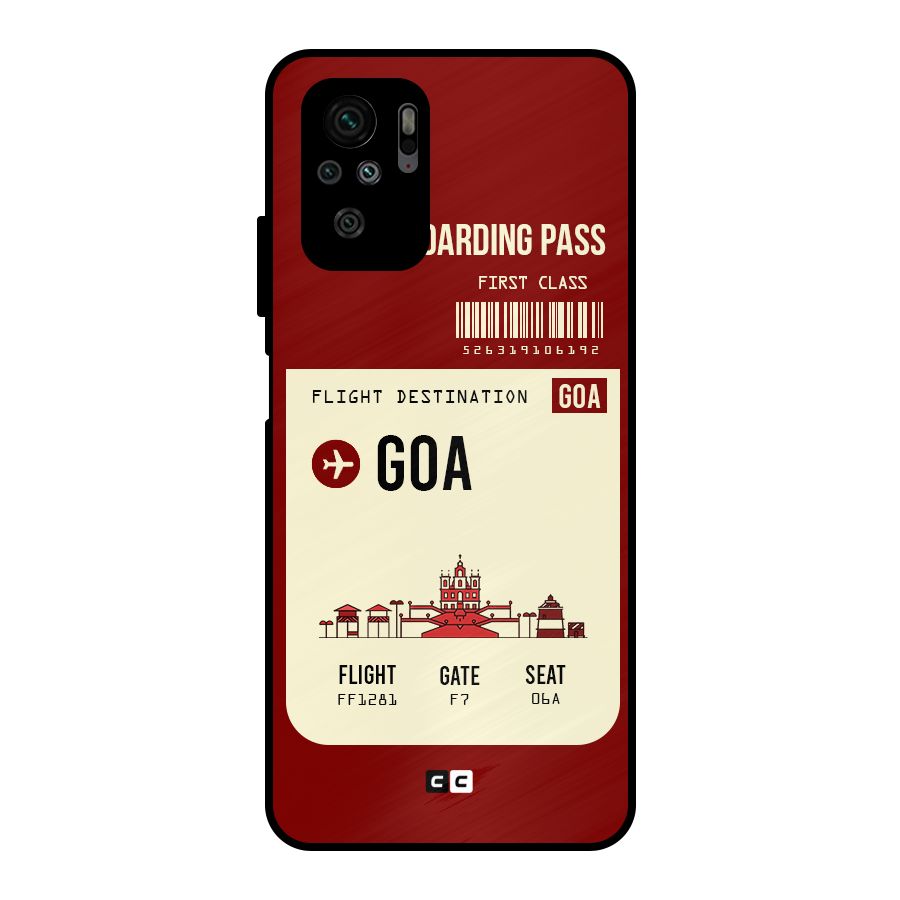 Goa Boarding Pass Metal Back Case for Redmi Note 11 SE