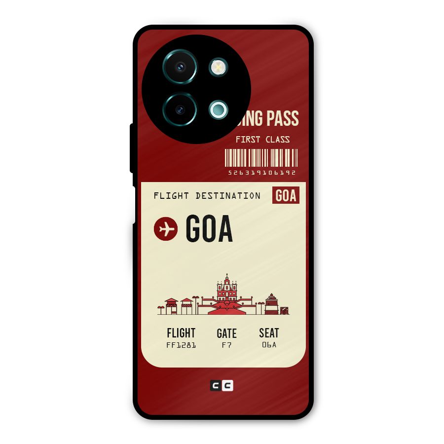 Goa Boarding Pass Metal Back Case for Vivo Y58