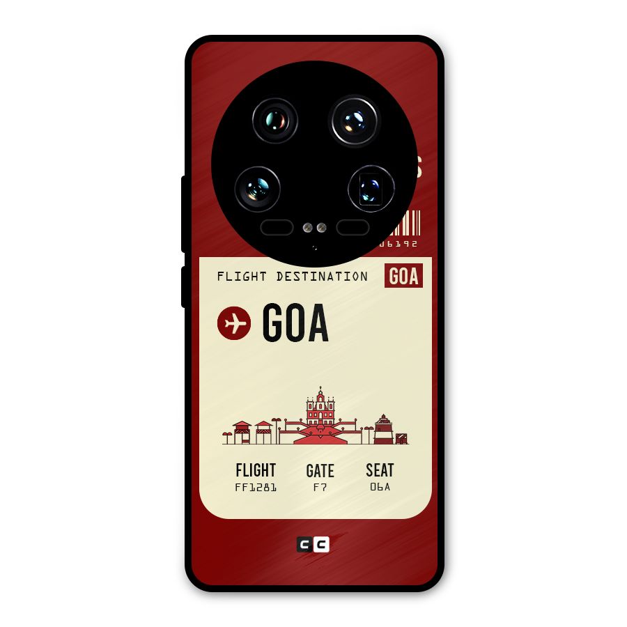 Goa Boarding Pass Metal Back Case for Xiaomi 14 Ultra