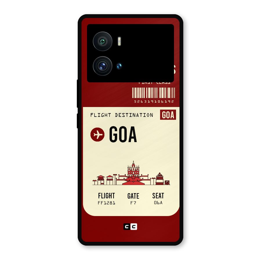 Goa Boarding Pass Metal Back Case for iQOO 9 Pro