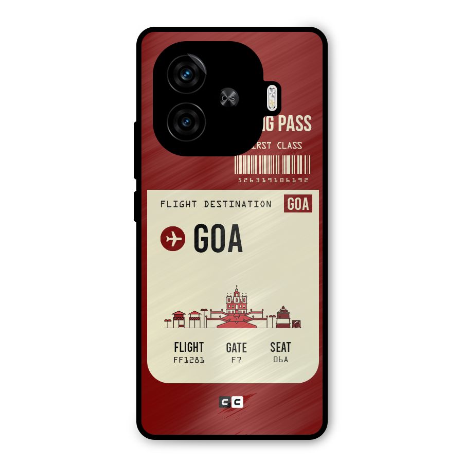 Goa Boarding Pass Metal Back Case for iQOO Z9 Turbo