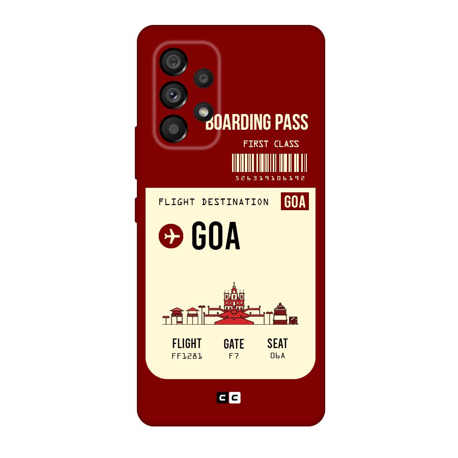 Goa Boarding Pass Original Polycarbonate Back Case for Galaxy A53 5G