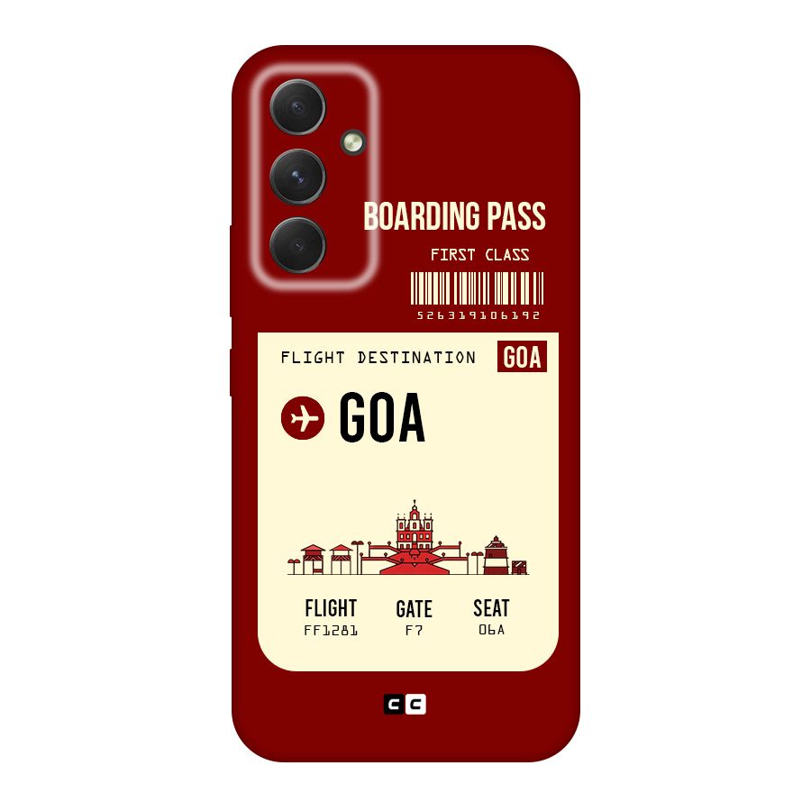 Goa Boarding Pass Original Polycarbonate Back Case for Galaxy A54