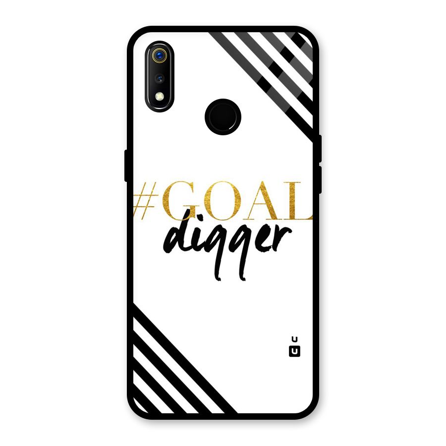 Goal Digger Glass Back Case for Realme 3i