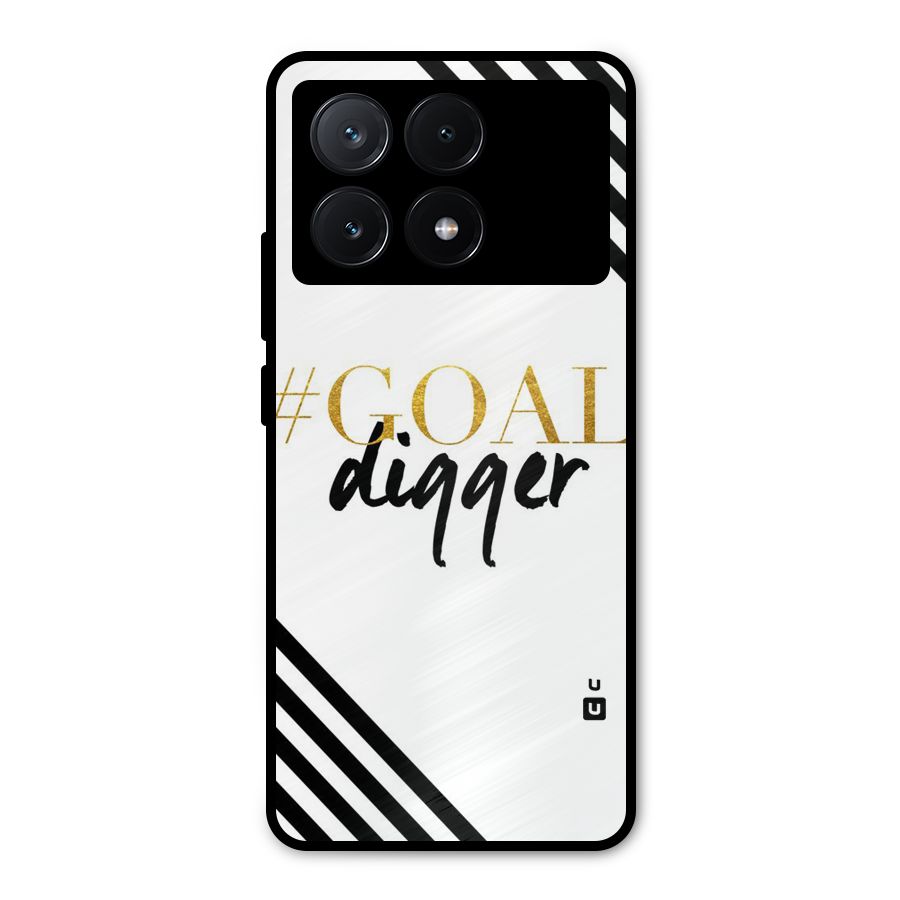 Goal Digger Metal Back Case for Poco X6 Pro