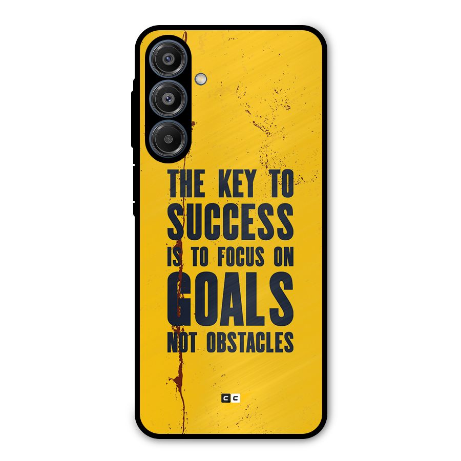 Goals Not Obstacles Metal Back Case for Galaxy A16 5G