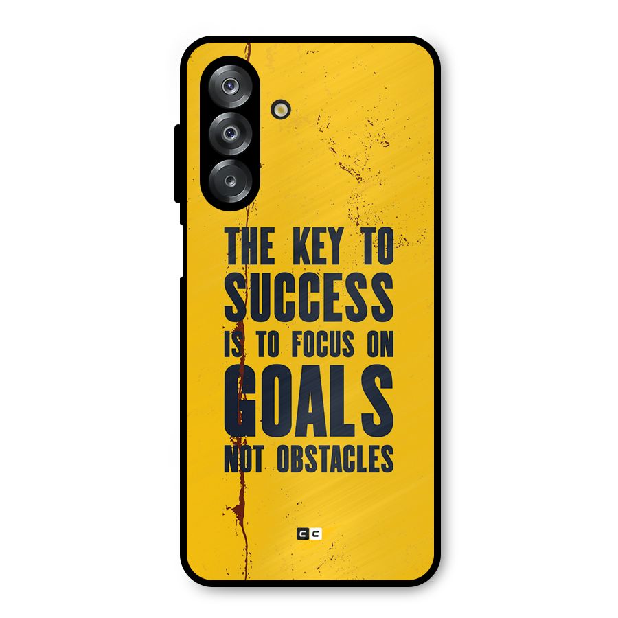 Goals Not Obstacles Metal Back Case for Galaxy A26