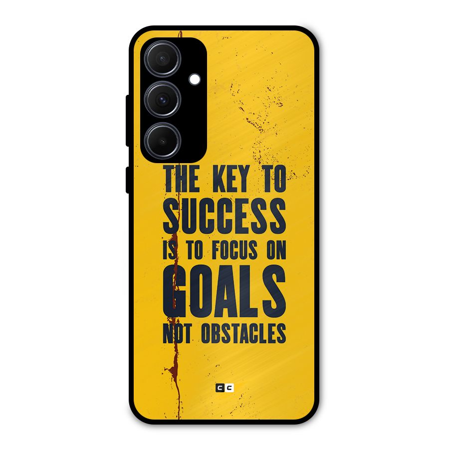 Goals Not Obstacles Metal Back Case for Galaxy A35