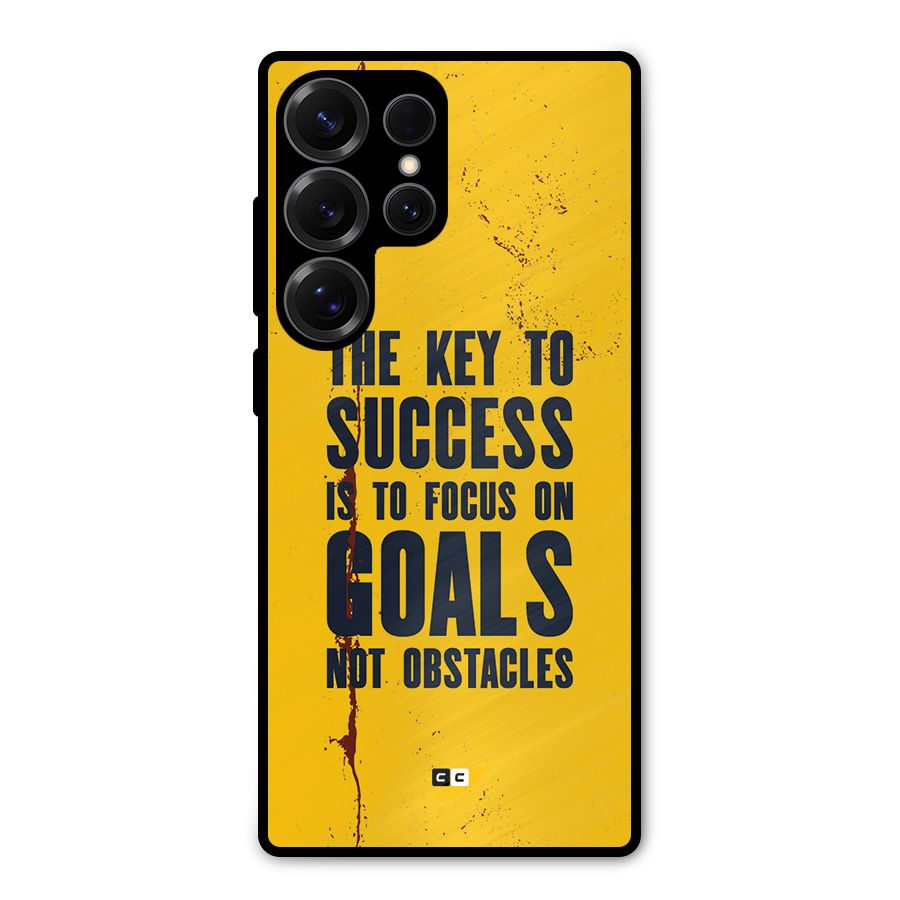Goals Not Obstacles Metal Back Case for Galaxy S25 Ultra