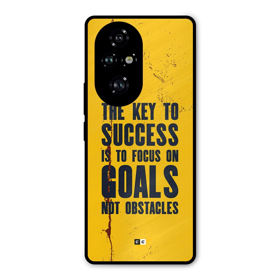 Goals Not Obstacles Metal Back Case for Honor 200 Pro