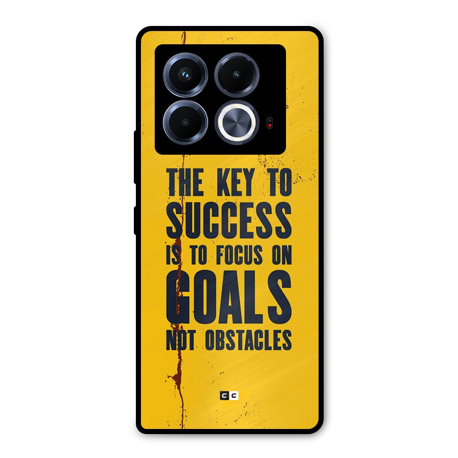 Goals Not Obstacles Metal Back Case for Infinix Note 40 5G