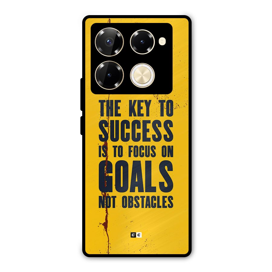 Goals Not Obstacles Metal Back Case for Infinix Note 40 Pro