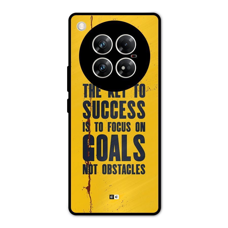 Goals Not Obstacles Metal Back Case for Infinix Zero 40 5G