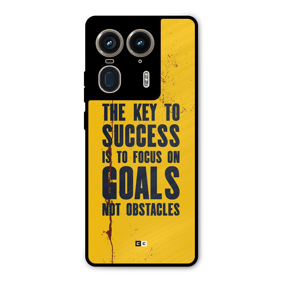 Goals Not Obstacles Metal Back Case for Motorola Edge 50 Ultra