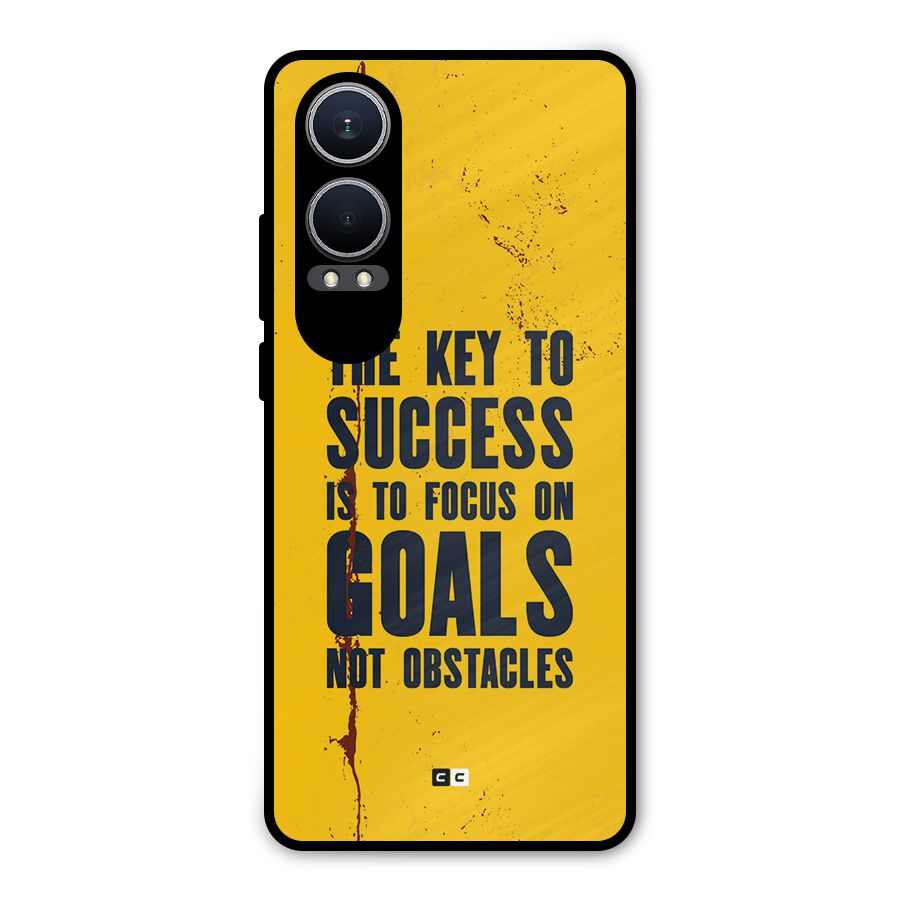 Goals Not Obstacles Metal Back Case for OnePlus Nord CE4 Lite