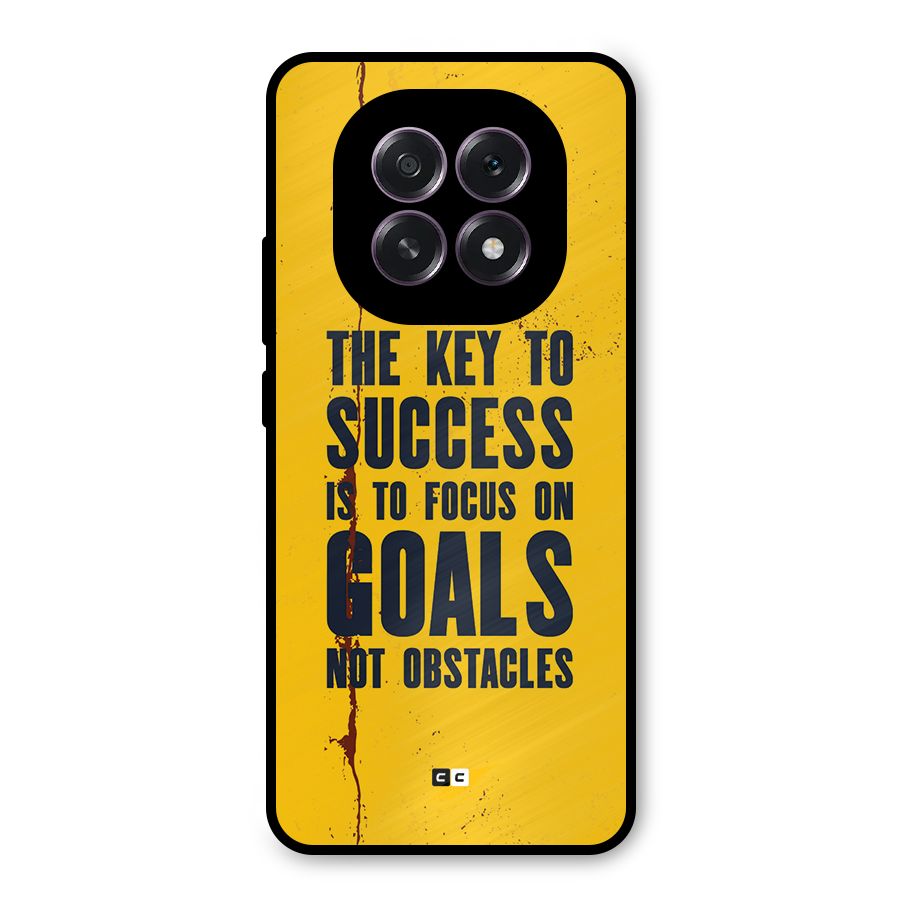 Goals Not Obstacles Metal Back Case for Oppo F29