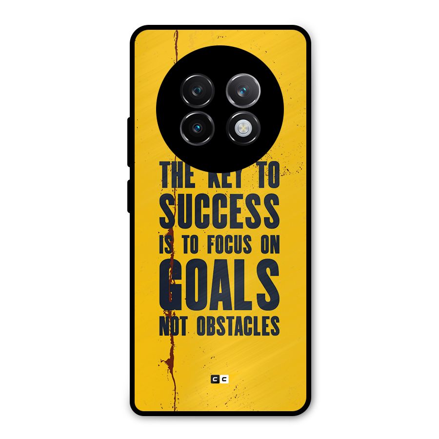 Goals Not Obstacles Metal Back Case for Realme 13 Plus
