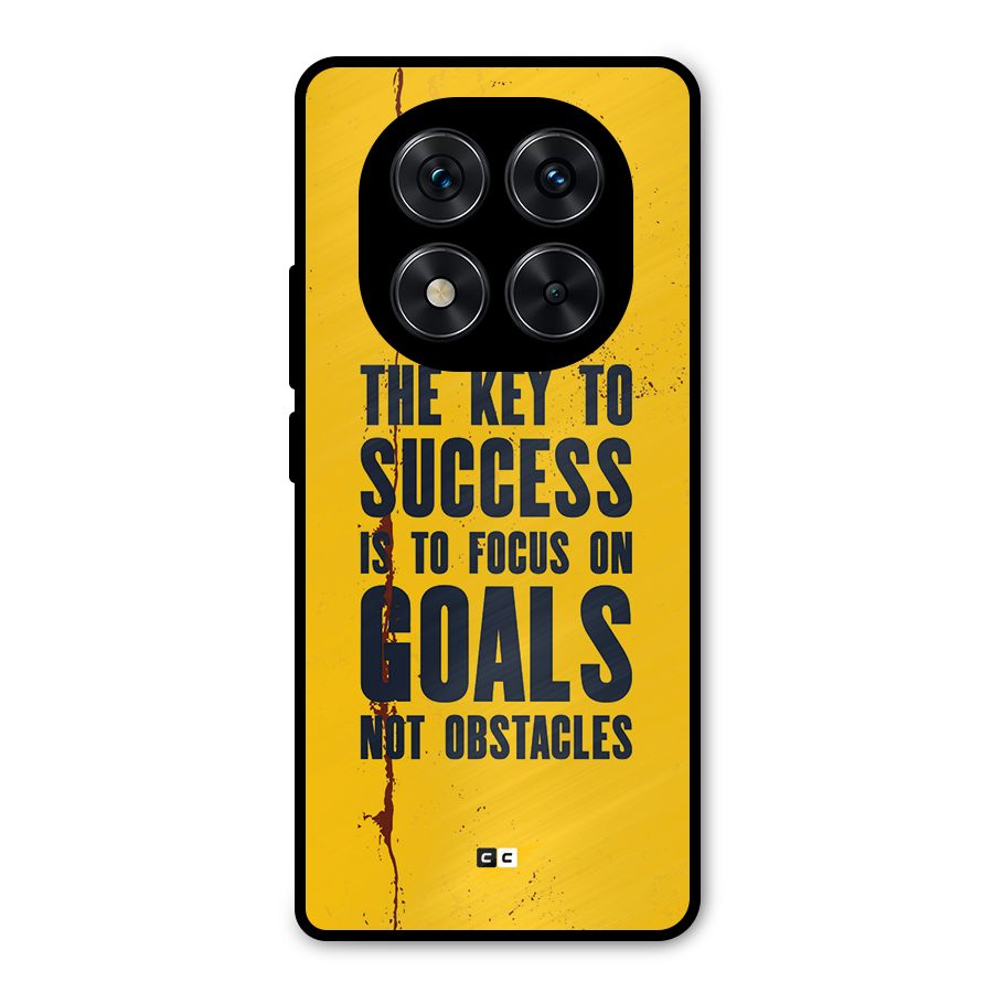 Goals Not Obstacles Metal Back Case for Redmi Note 14 Pro 5G