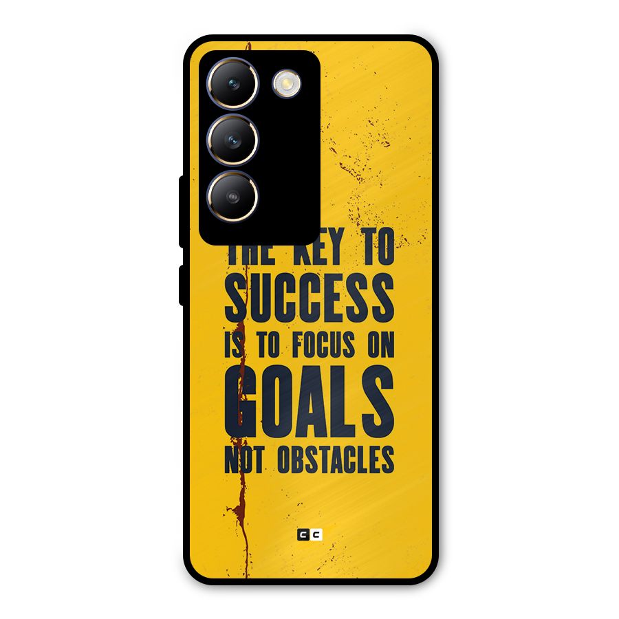 Goals Not Obstacles Metal Back Case for Vivo T3 5G