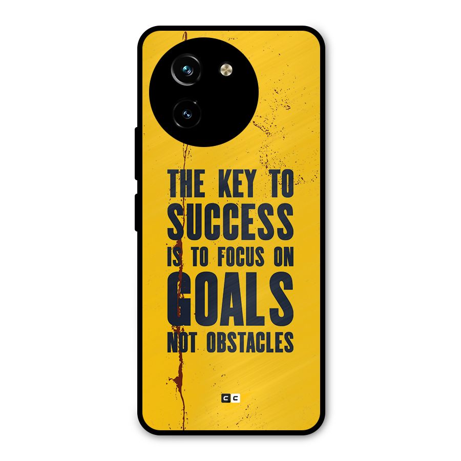 Goals Not Obstacles Metal Back Case for Vivo T3x