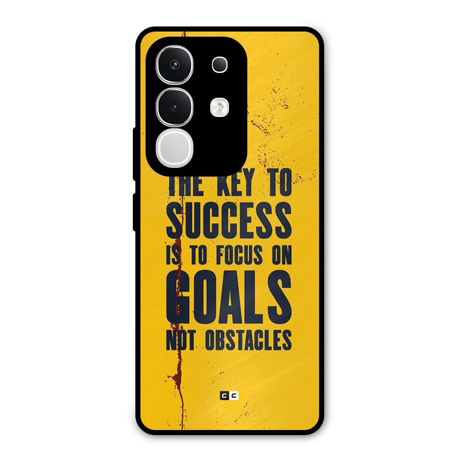 Goals Not Obstacles Metal Back Case for Vivo T4x