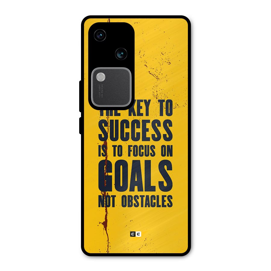 Goals Not Obstacles Metal Back Case for Vivo V30