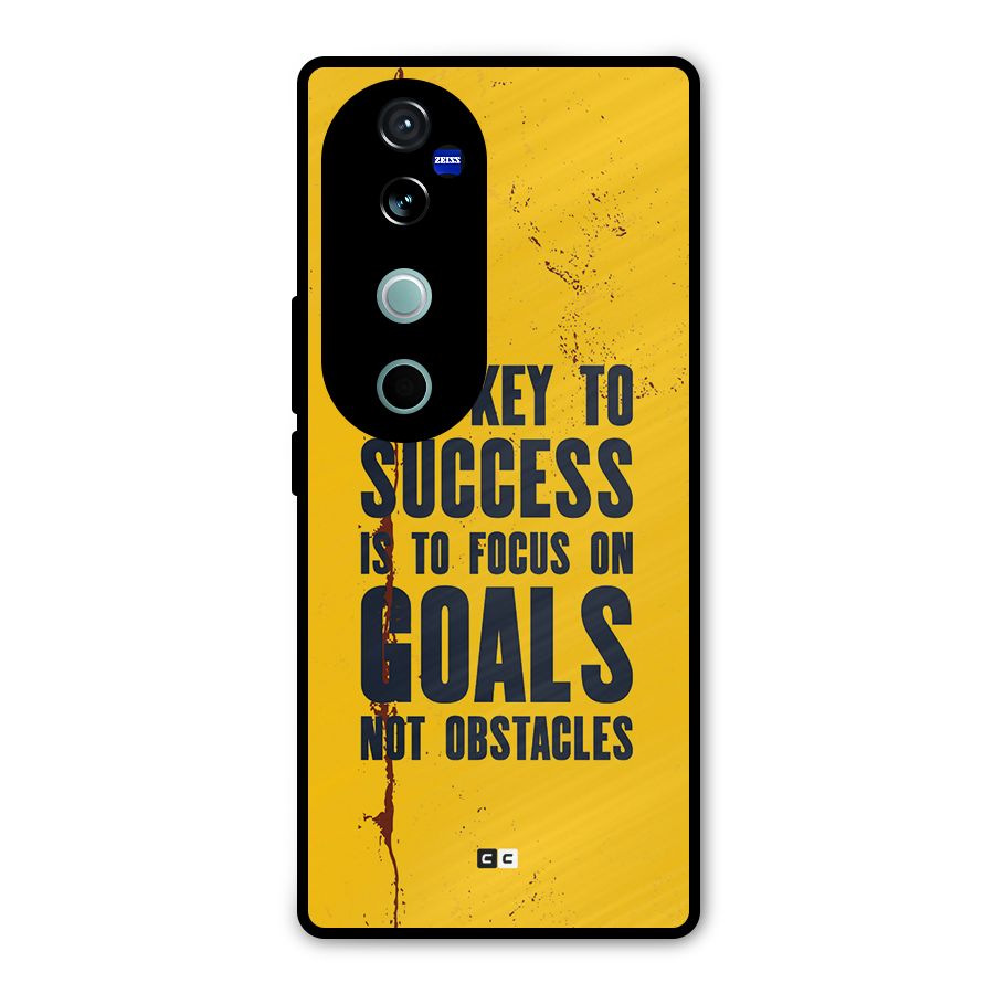 Goals Not Obstacles Metal Back Case for Vivo V40 Pro