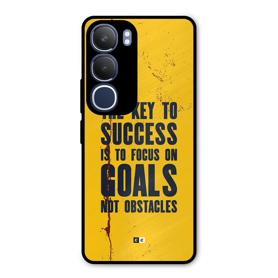 Goals Not Obstacles Metal Back Case for Vivo Y29