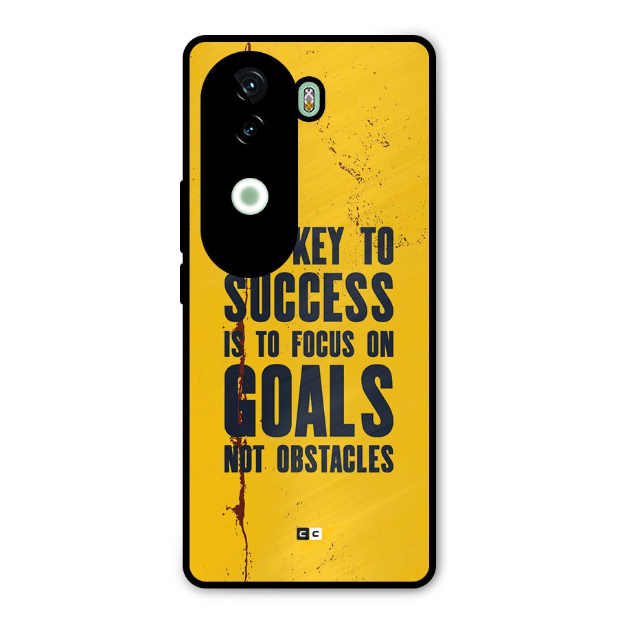 Goals Not Obstacles Metal Back Case for iQOO Z9s