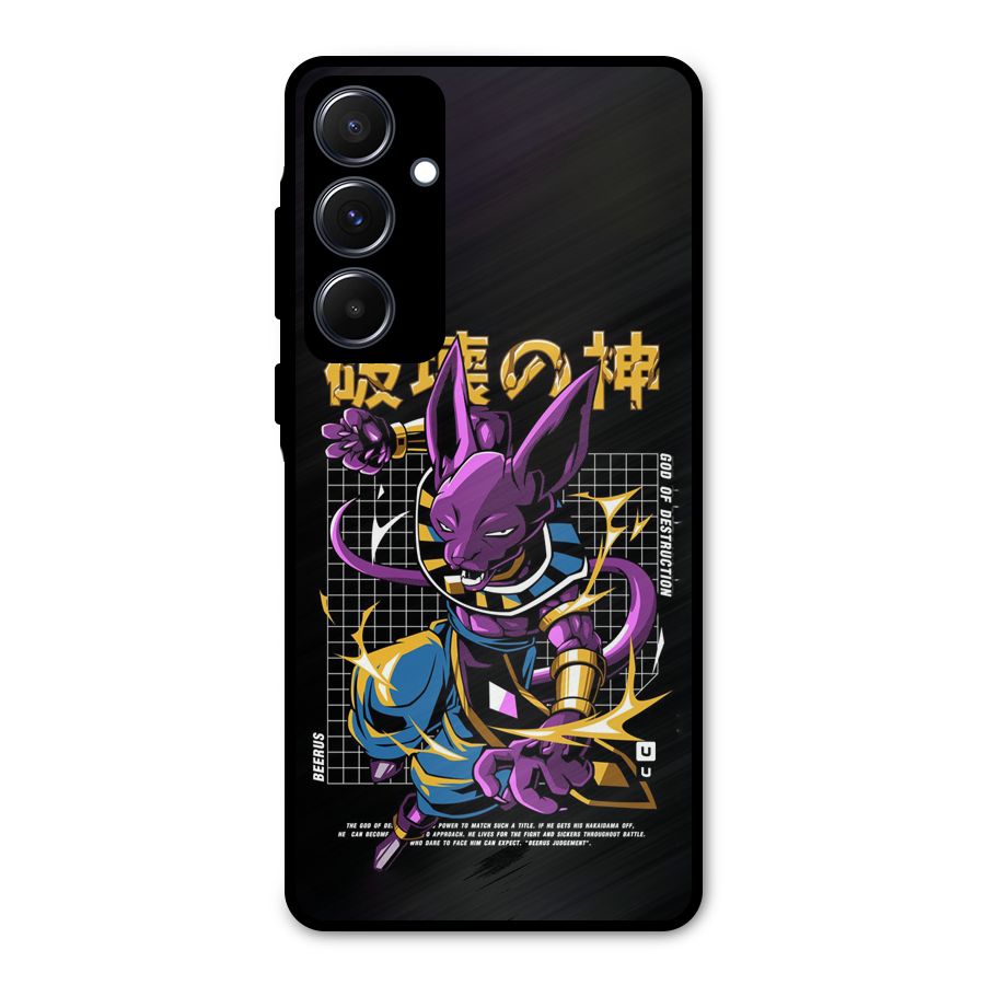 God Of Destruction Metal Back Case for Galaxy A55