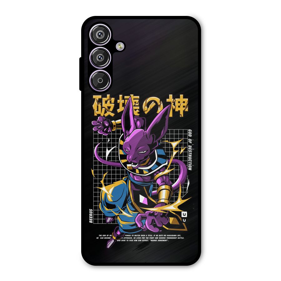 God Of Destruction Metal Back Case for Galaxy M15