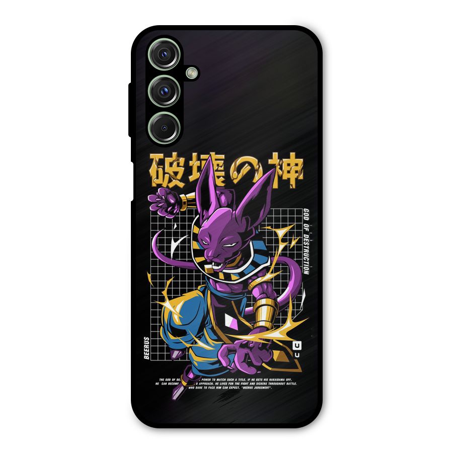 God Of Destruction Metal Back Case for Galaxy M34