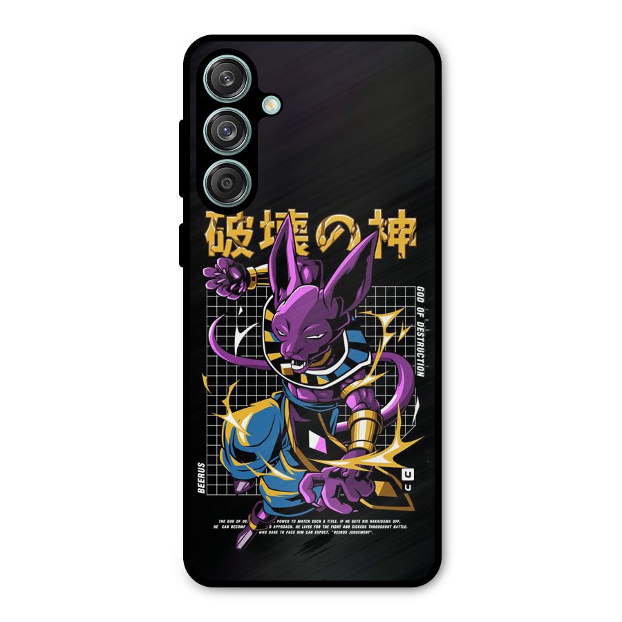 God Of Destruction Metal Back Case for Galaxy M55 5G