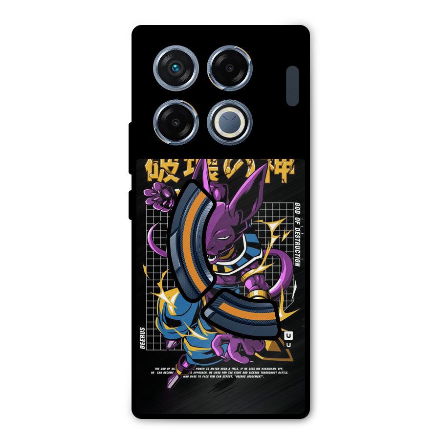 God Of Destruction Metal Back Case for Infinix GT 20 Pro