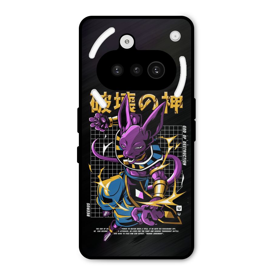God Of Destruction Metal Back Case for Nothing Phone 3a