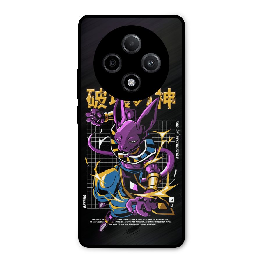 God Of Destruction Metal Back Case for Oppo F27 Pro Plus