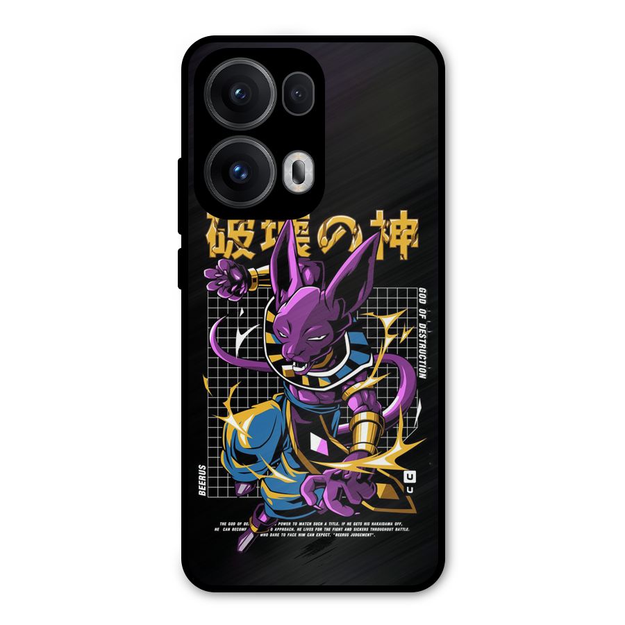 God Of Destruction Metal Back Case for Oppo Reno13 Pro