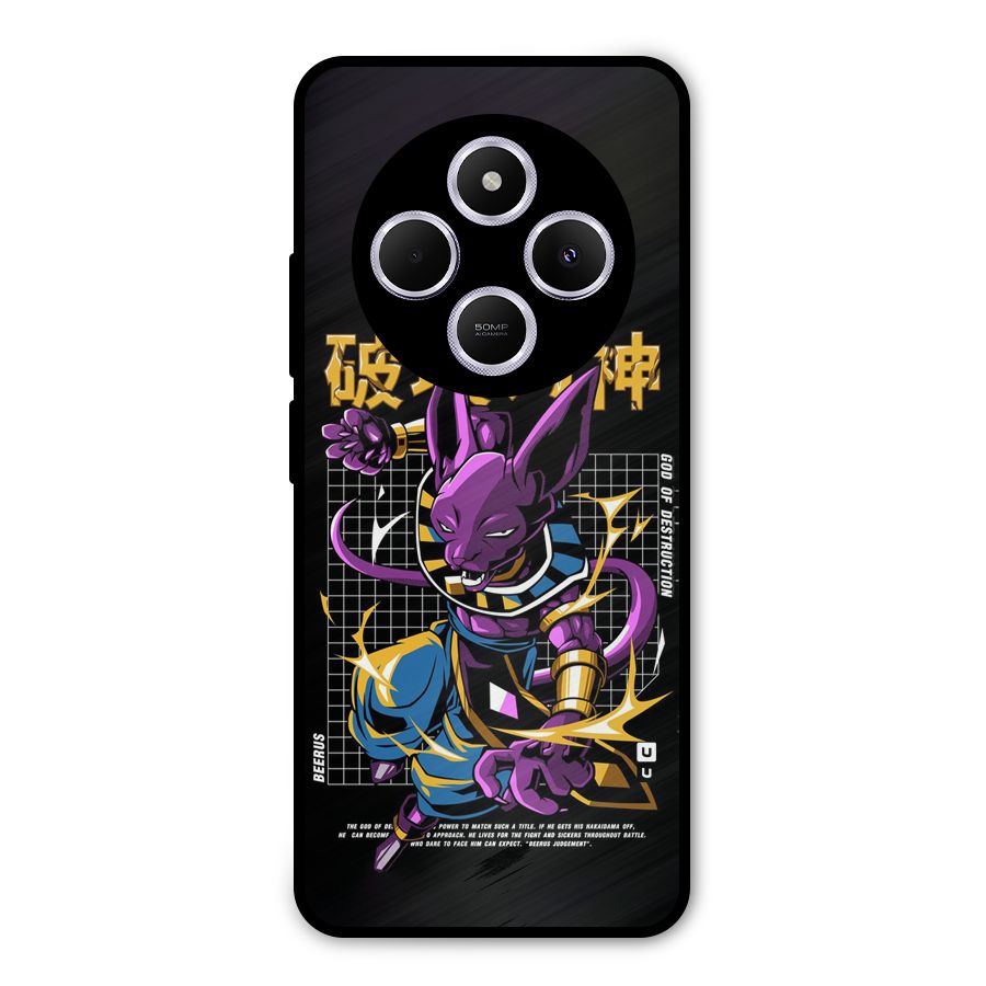God Of Destruction Metal Back Case for Poco C75 5G