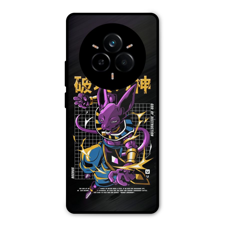 God Of Destruction Metal Back Case for Realme 14 Pro