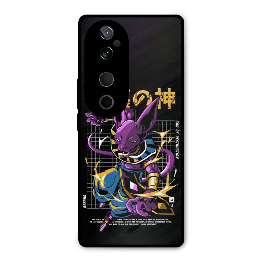 God Of Destruction Metal Back Case for Vivo T3 Ultra