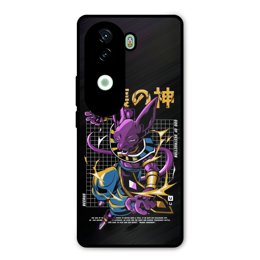 God Of Destruction Metal Back Case for Vivo V40e