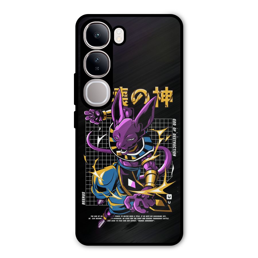 God Of Destruction Metal Back Case for Vivo Y300