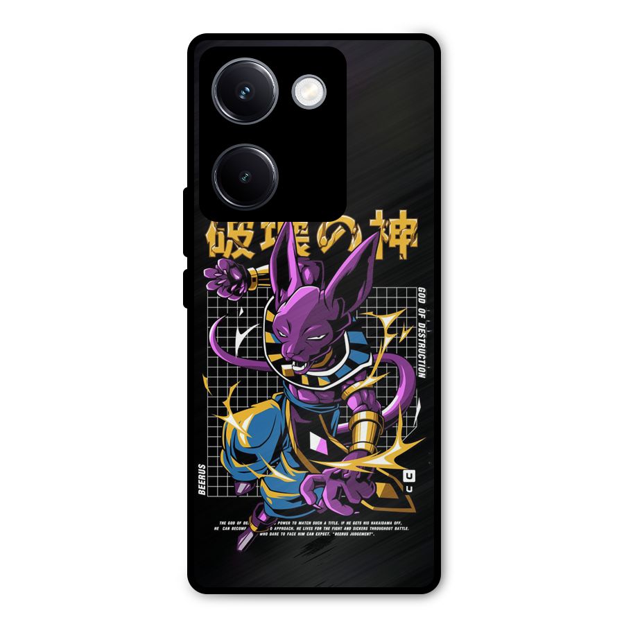 God Of Destruction Metal Back Case for Vivo Y300 Plus
