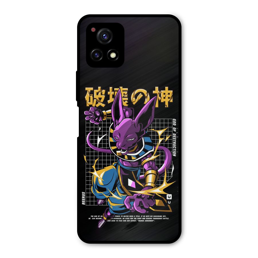God Of Destruction Metal Back Case for Vivo Y72 5G
