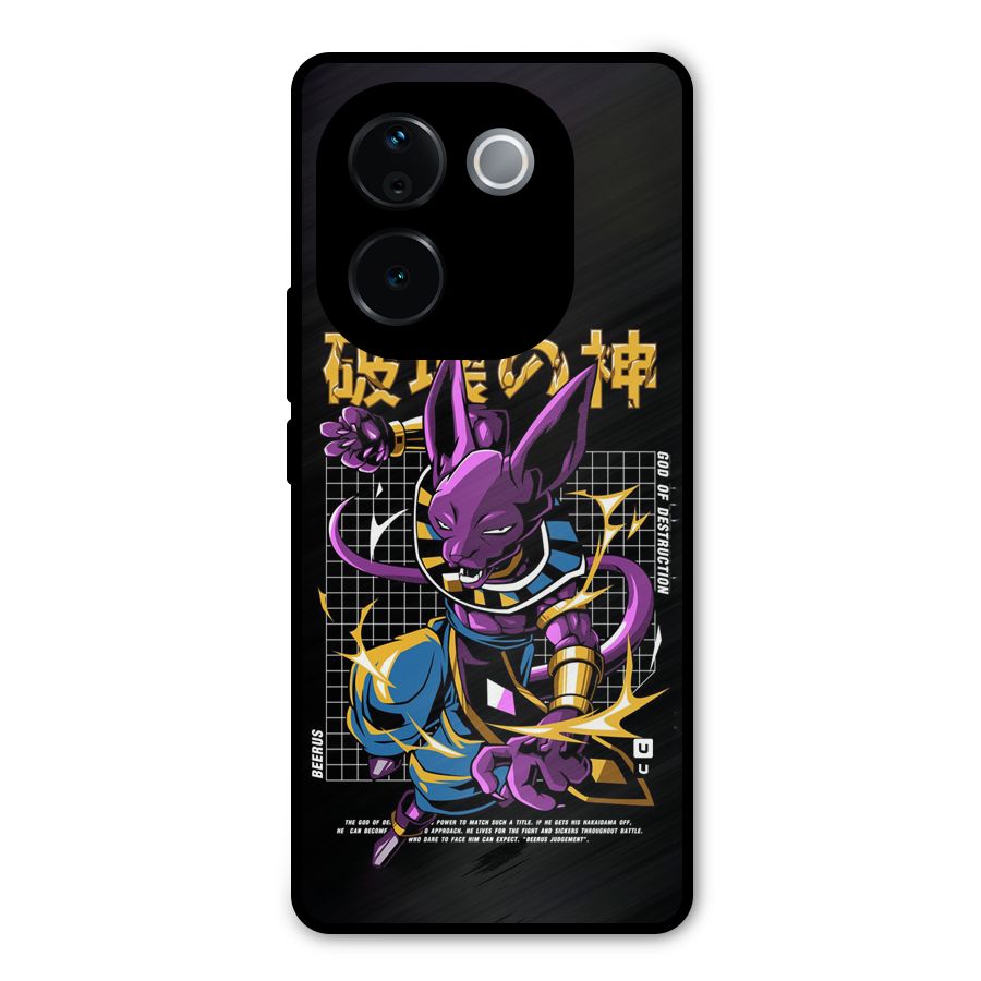 God Of Destruction Metal Back Case for iQOO Z9s Pro