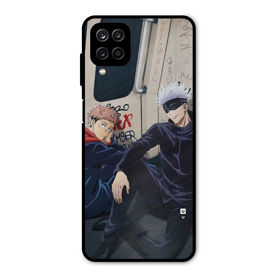 Gojo Itadori Travel Metal Back Case for Galaxy A12