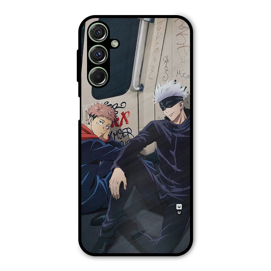 Gojo Itadori Travel Metal Back Case for Galaxy F34