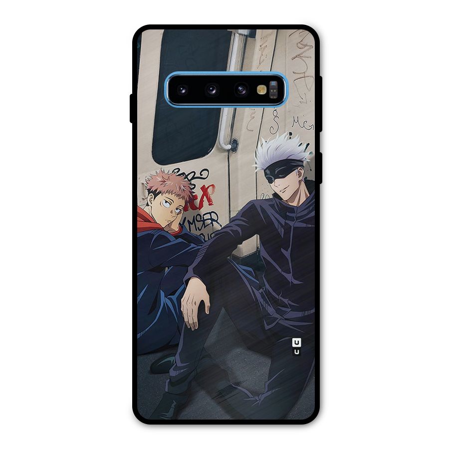 Gojo Itadori Travel Metal Back Case for Galaxy S10
