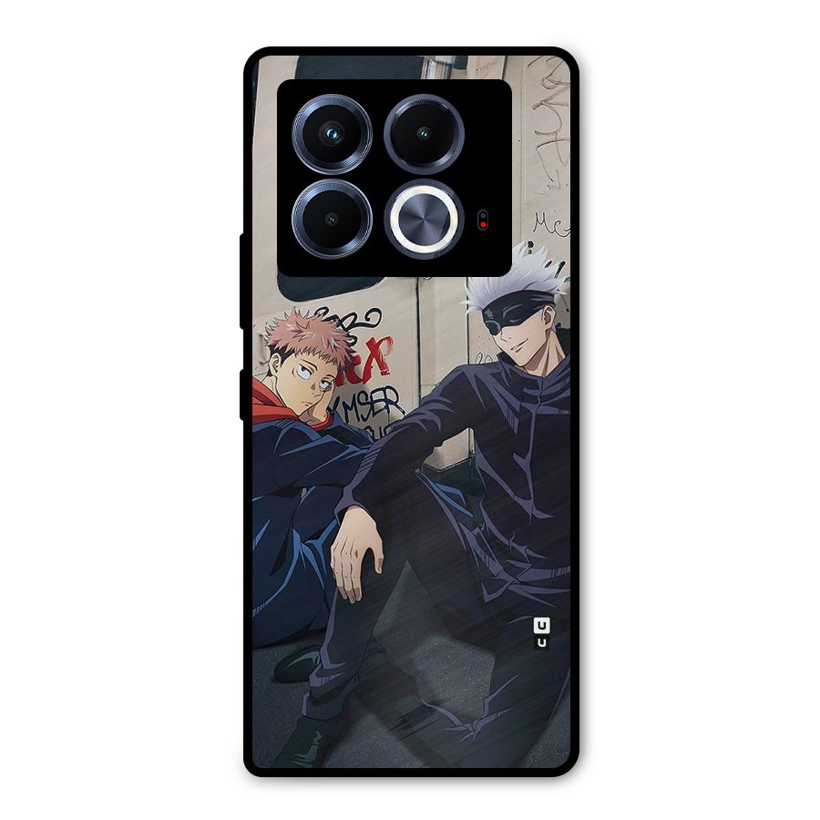 Gojo Itadori Travel Metal Back Case for Infinix Note 40 5G