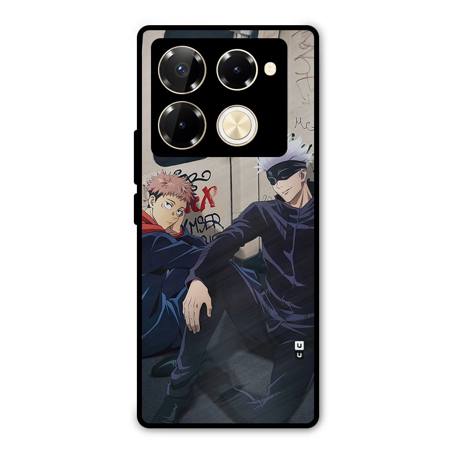 Gojo Itadori Travel Metal Back Case for Infinix Note 40 Pro Plus